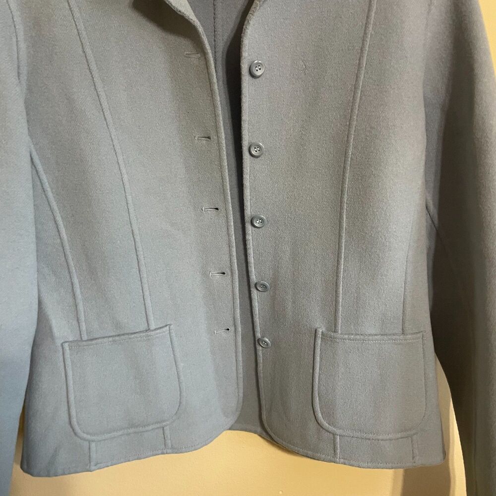 Pendleton Light Blue Merino Wool Jacket Blazer S … - image 3